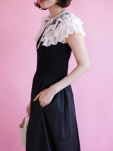 Volume Frill Docking Dress
