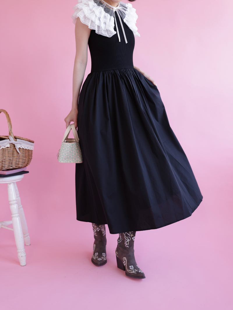 Volume Frill Docking Dress