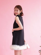 Black Ribbon Dress
