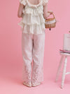 Flower Cutwork Pants