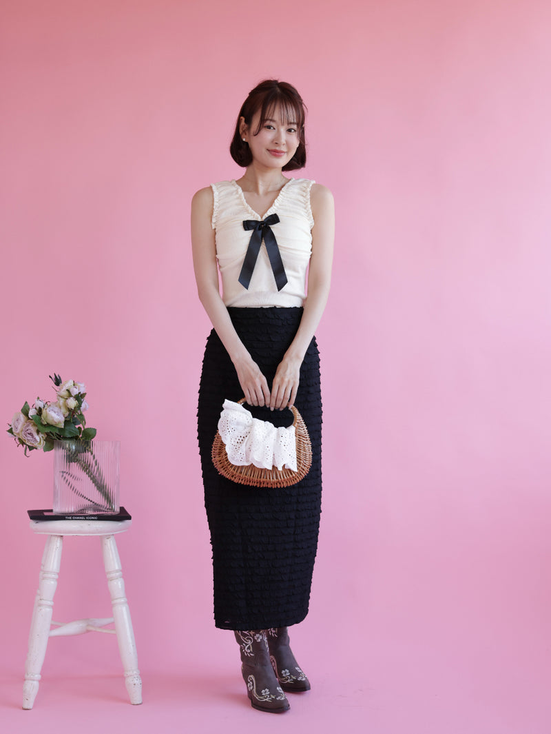 Ribbon Knit Tops