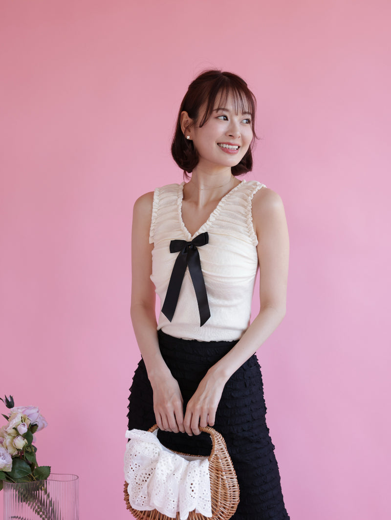 Ribbon Knit Tops