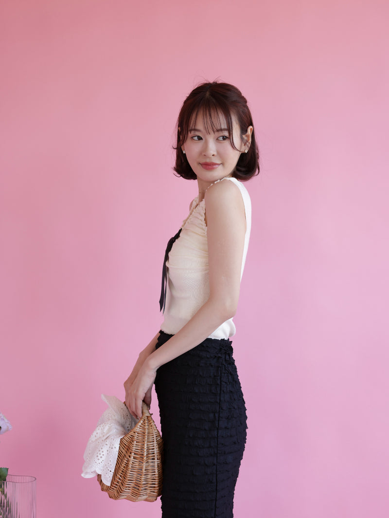 Ribbon Knit Tops