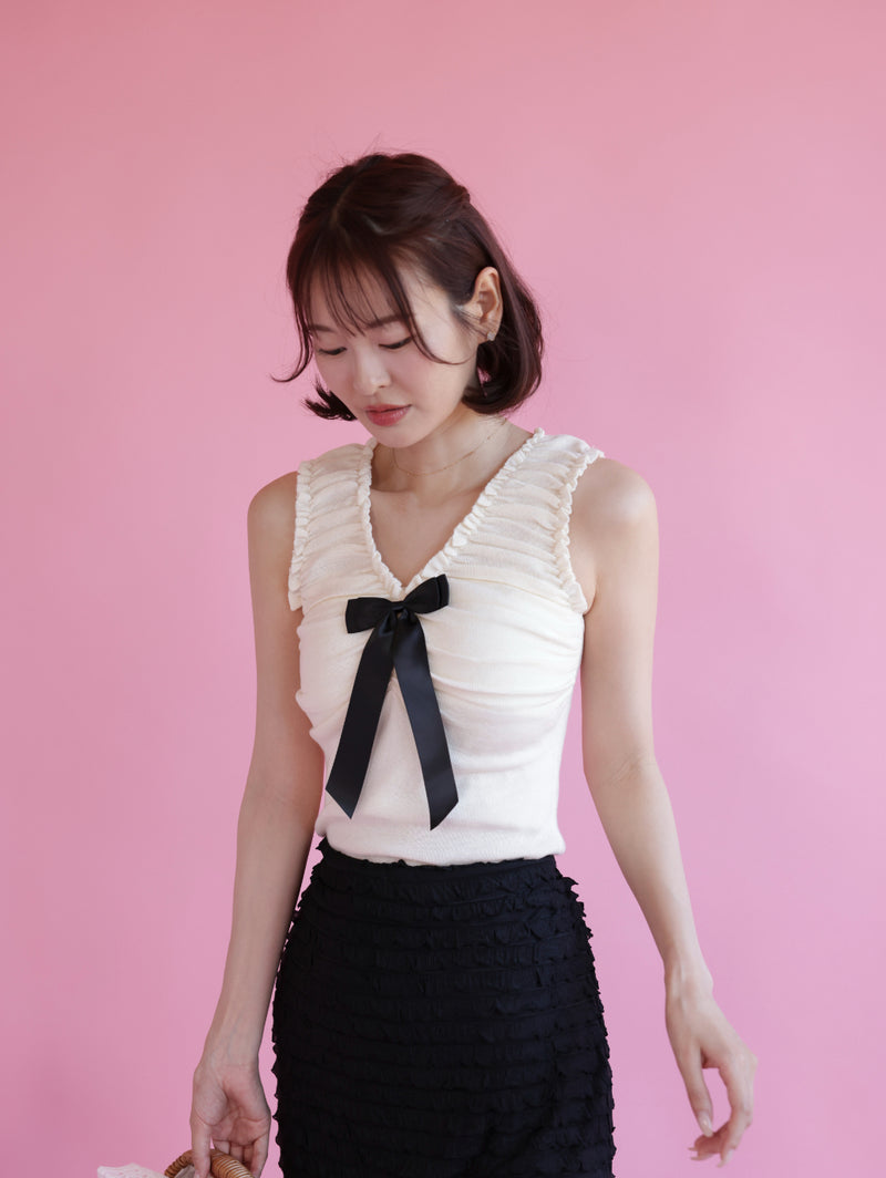 Ribbon Knit Tops