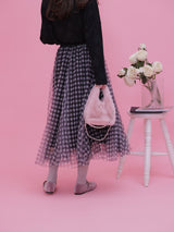 Gingham Tulle Skirt