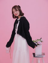 Short Ribbon Cardigan