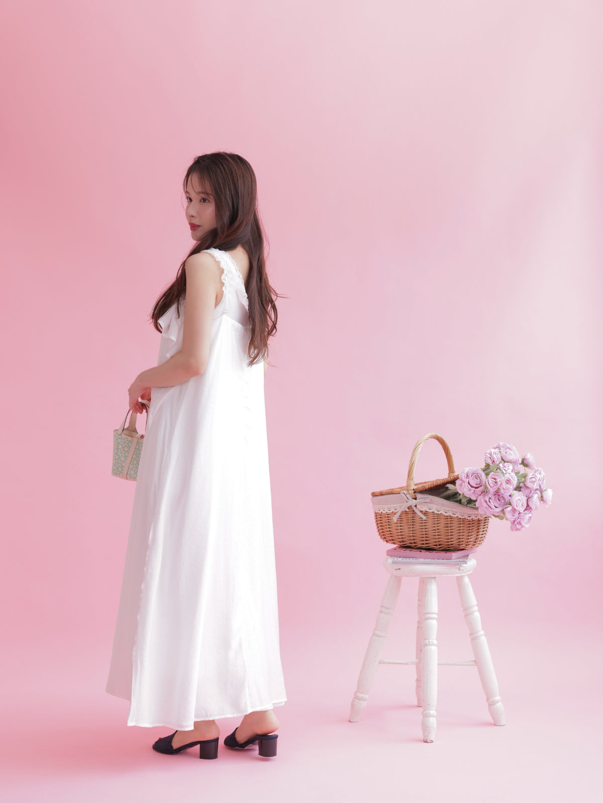 maison.marble♡ Rosy Tiered Dress Rose Point Dress – MAISON MARBLE