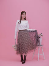 Gingham Tulle Skirt