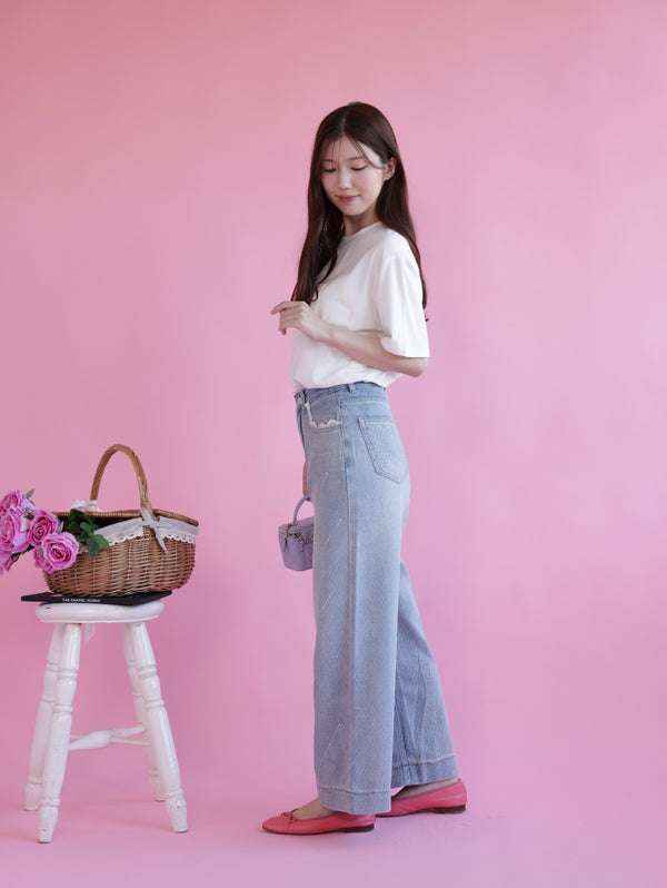 Lace Stone Denim