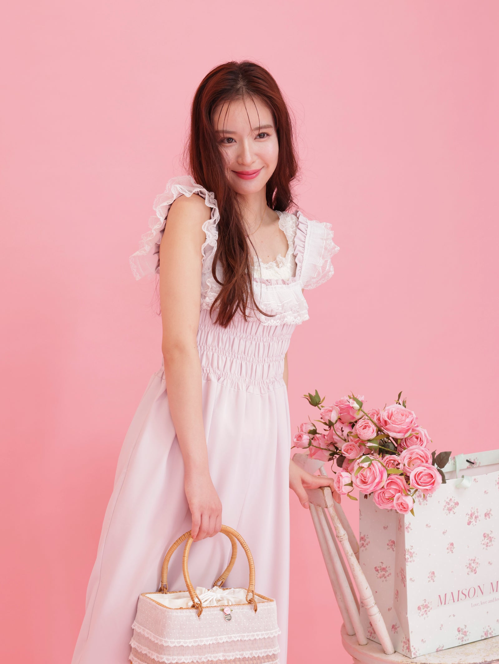 MAISON MARBLE メゾンマーブル　リリーパフブラウス 再販】Baby Frill Salopette – MAISON MARBLE
