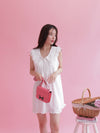 Blanc Collar Mini Dress