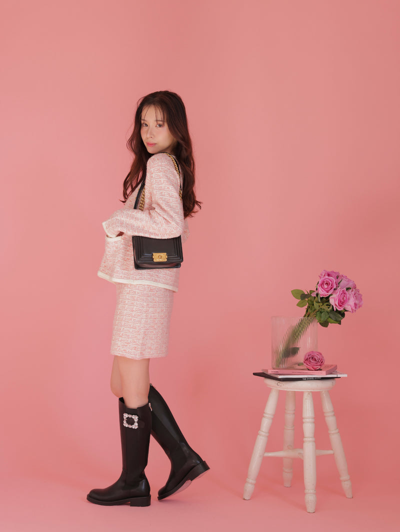 Winter Tweed Knit Skirt