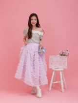 Off shoulder Puff Tee