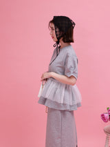 Frill Peplum Set