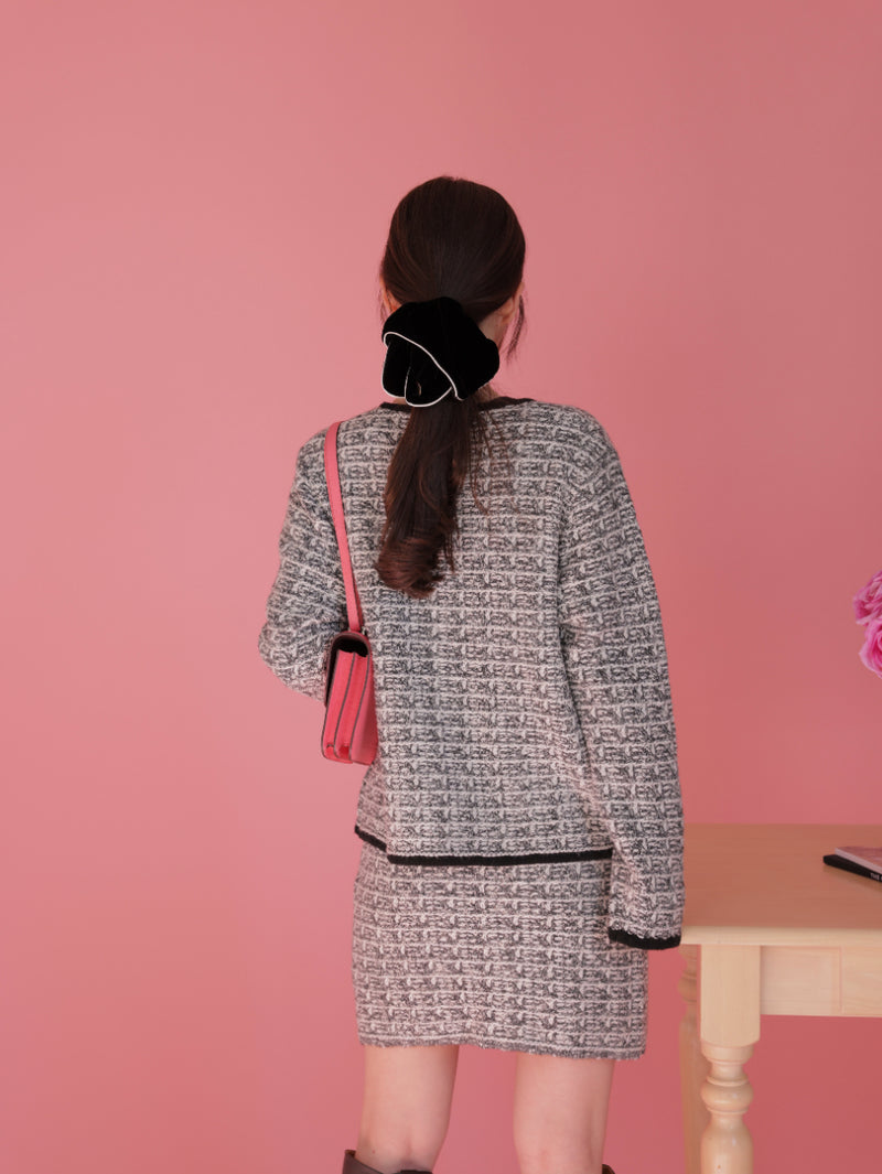 Winter Tweed Knit Jacket