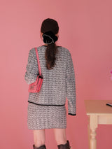 Winter Tweed Knit Skirt