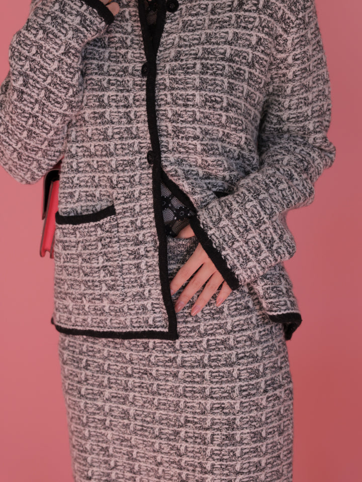 Winter Tweed Knit Jacket