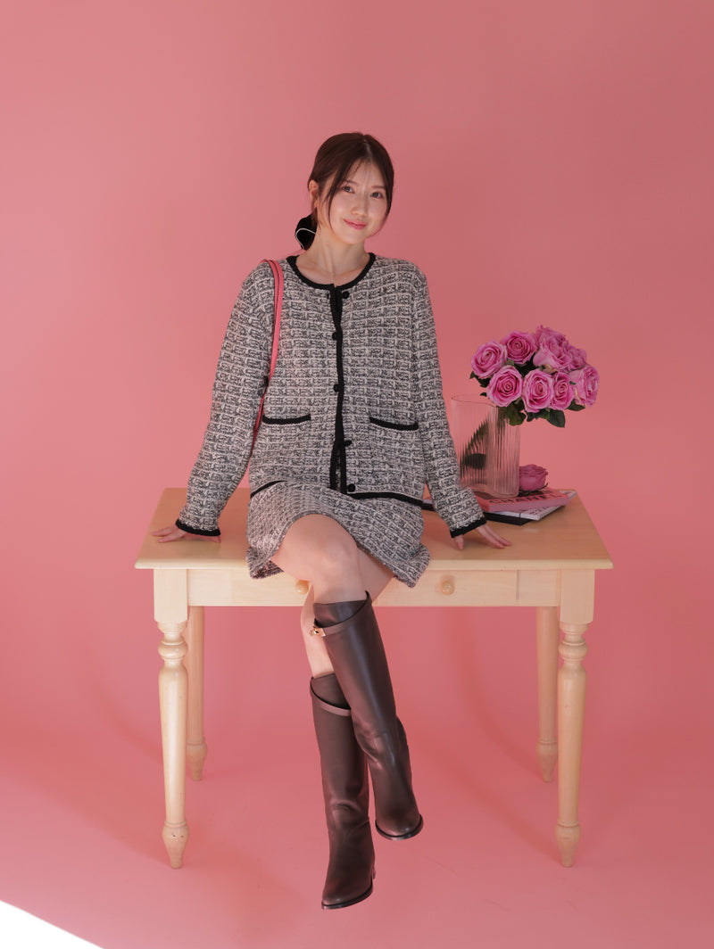 Winter Tweed Knit Jacket