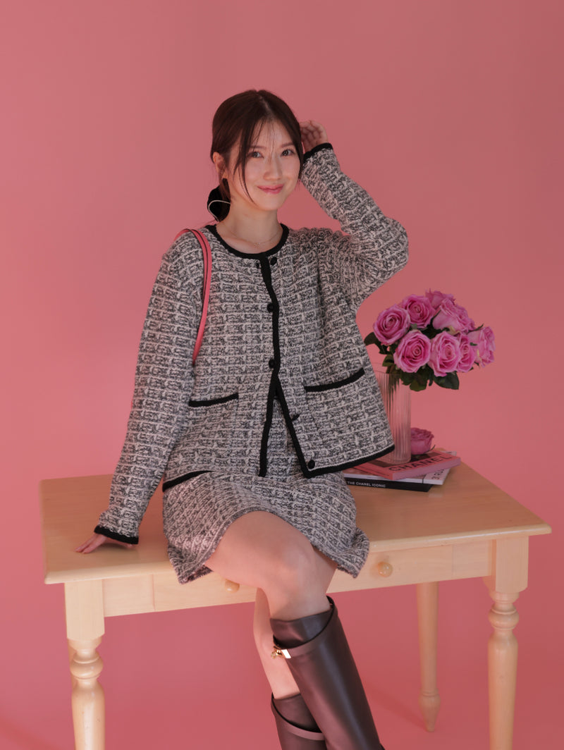 Winter Tweed Knit Jacket