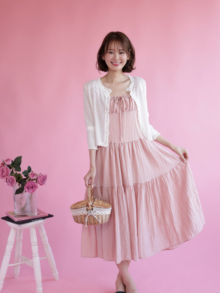 再販】Eyelet Summer Cardigan – MAISON MARBLE