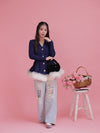Tulle Peplum Cardigan
