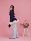 Tulle Peplum Cardigan