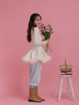 Tulle Peplum Cardigan