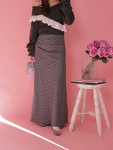 Drape Check Skirt