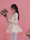 Tulle Peplum Cardigan