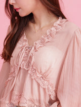 Sheer Lacy Blouse