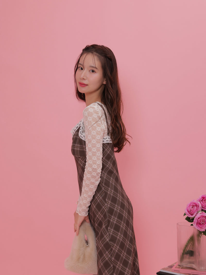 Check Romantic Dress