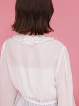 Sheer Lacy Blouse