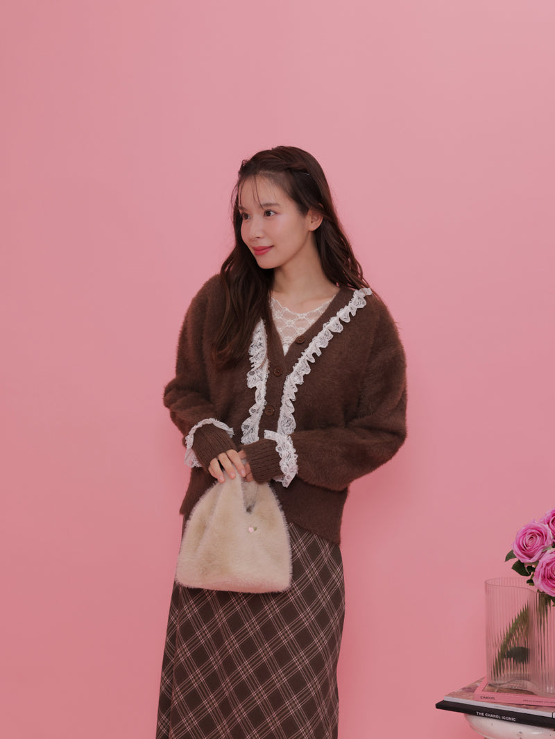 Shaggy Diana Cardigan