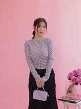 Marshmallow Check Tops