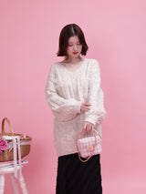 Over Sized Flower Knit