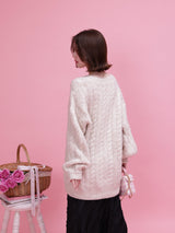 Over Sized Flower Knit