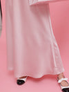 Rosy Satin Dress