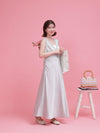 Rosy Satin Dress