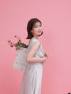 Rosy Satin Dress