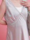 Rosy Satin Dress