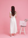 Rosy Satin Dress