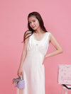 Rosy Satin Dress
