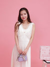 Rosy Satin Dress