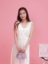 Rosy Satin Dress