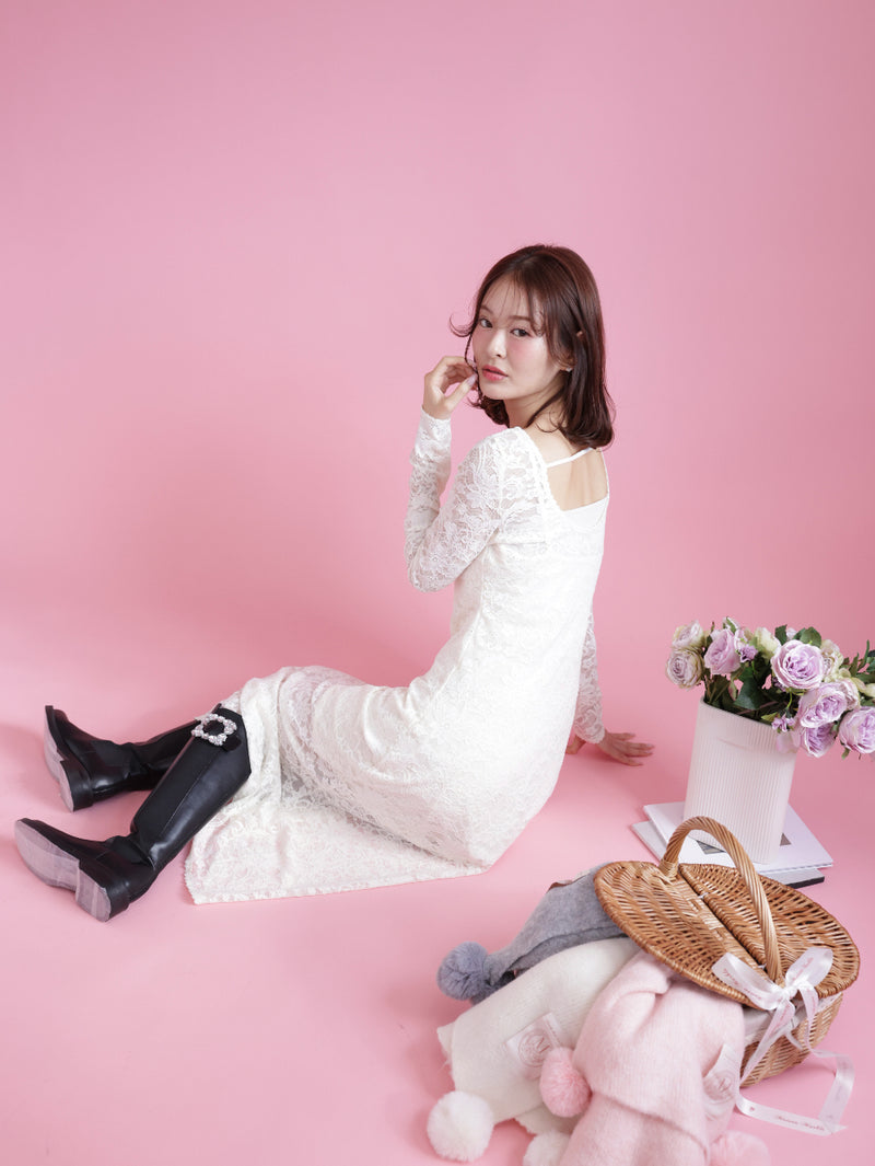 Open Back Lace Dress