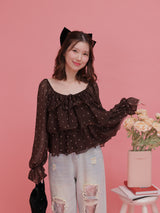 Dot Layered Blouse