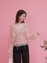 Sheer Blouse Set