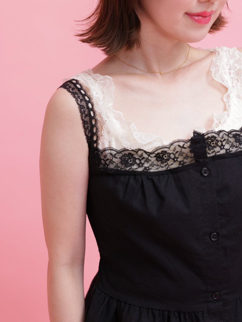 Rosy Lace Cami Tops – MAISON MARBLE