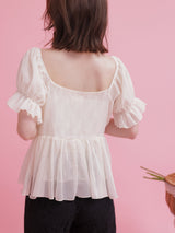 Chiffon Frill Blouse