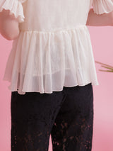 Chiffon Frill Blouse